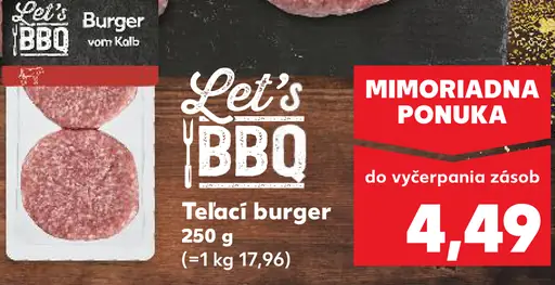 Let's BBQ Teľací burger