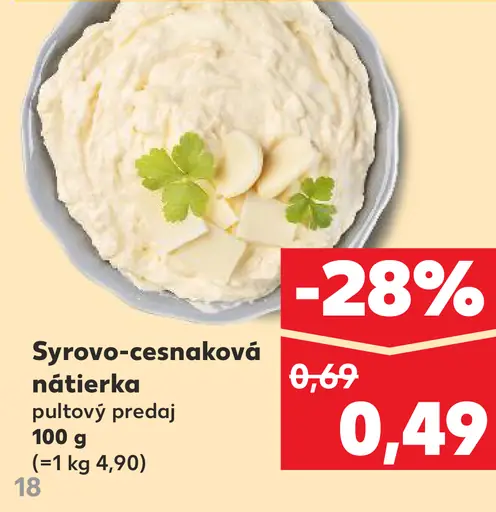 Syrovo-cesnaková nátierka