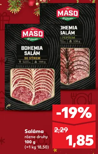 Bohemia Salám s pepřem se sýrem