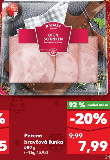 Pečená bravčová šunka