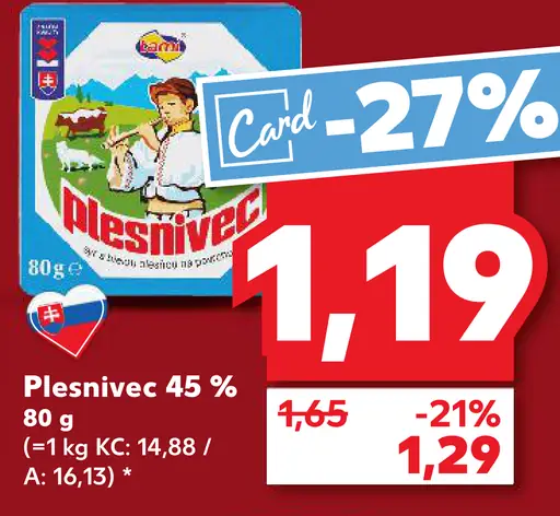 Plsnevec syr 45%
