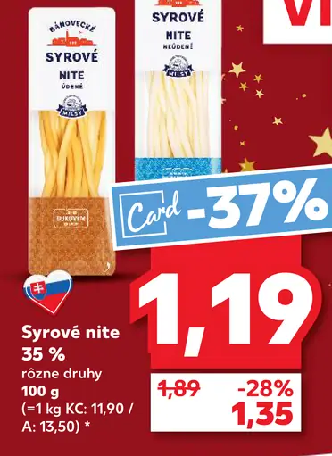 Bánovecké syrové nite 35%