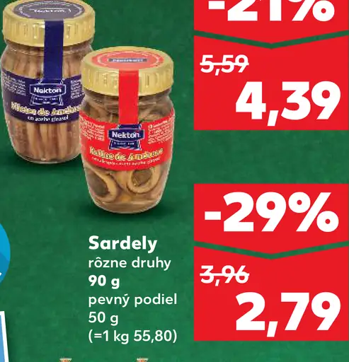 Sardely rôzne druhy