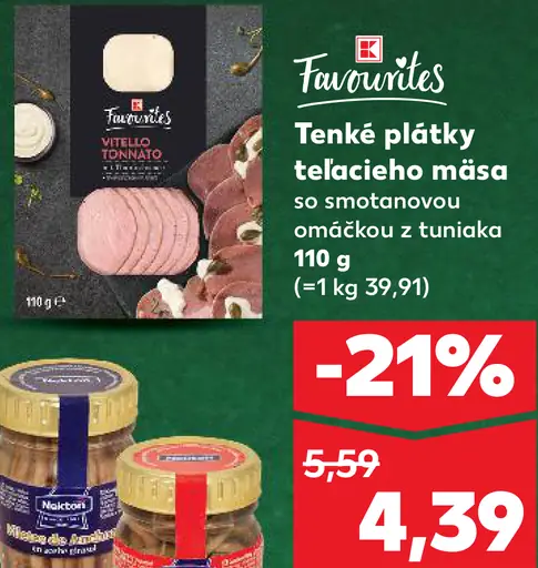 Favorits Tenké plátky teľacieho mäsa