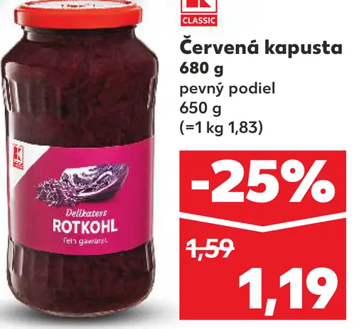 K-Classics červená kapusta
