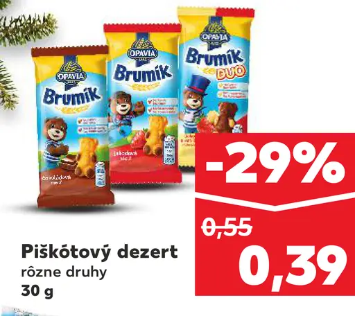 Brumík Piškótový dezert