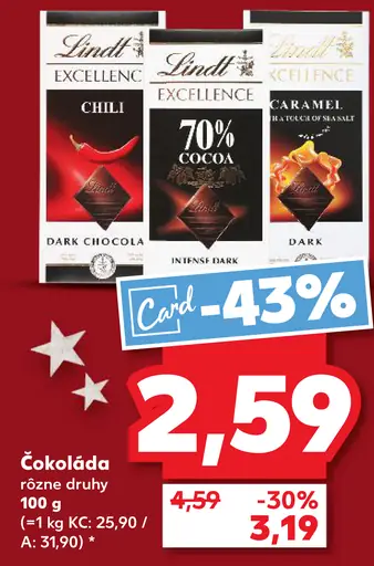 Lindt Excellence čokoláda
