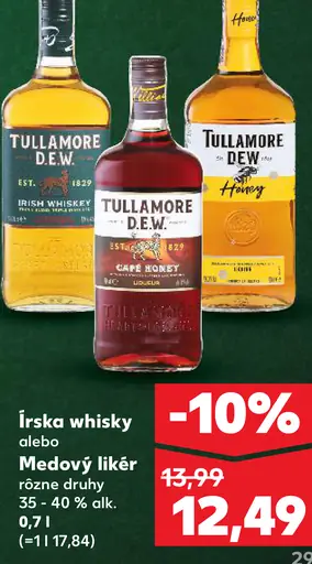 Tullamore D.E.W. Írská whiskey