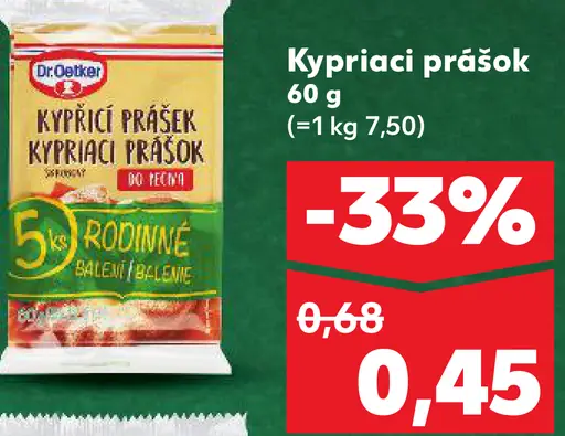 Dr. Oetker Kypriaci prášok