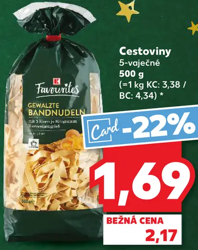 Favourites Cestoviny vaječné