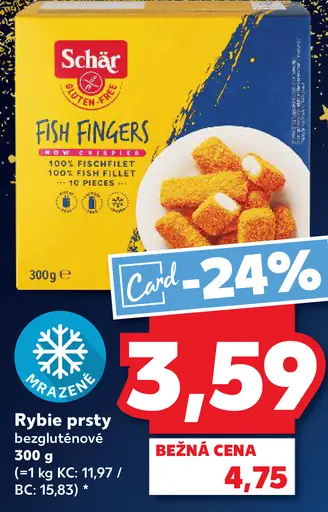 Schär Fish Fingers rybie prsty bezlepkové