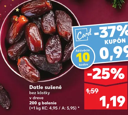 Datle sušené bez kôstky v dreve