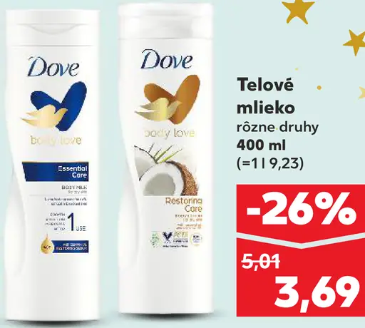 Dove Telové mlieko