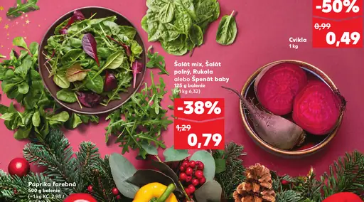 Šalát poľný, Špenát baby, Rukola alebo Šalát mix