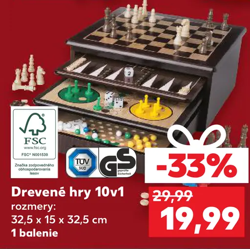 Drevené hry 10v1