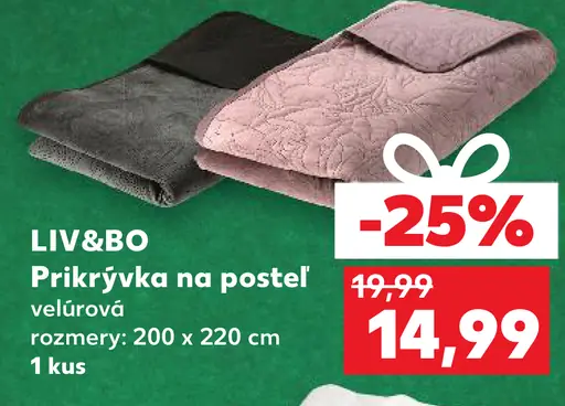 LIV&BO Prikrývka na posteľ
