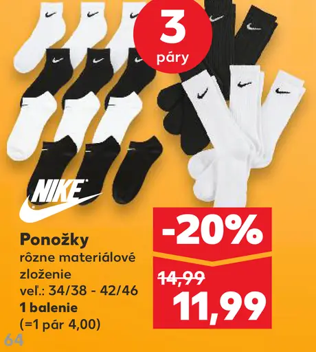 Nike Športové ponožky