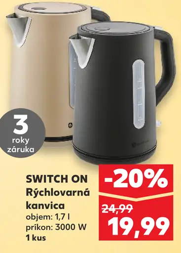 Switch On Rýchlovarná kanvica
