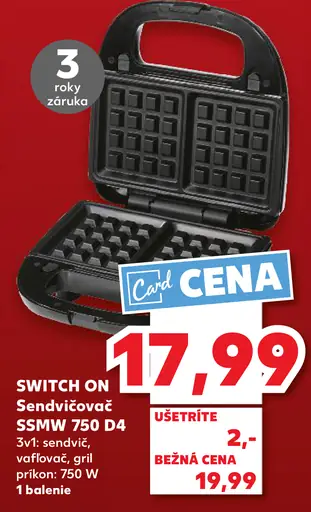 Switch On Sendvičovač S5MW 750 D4