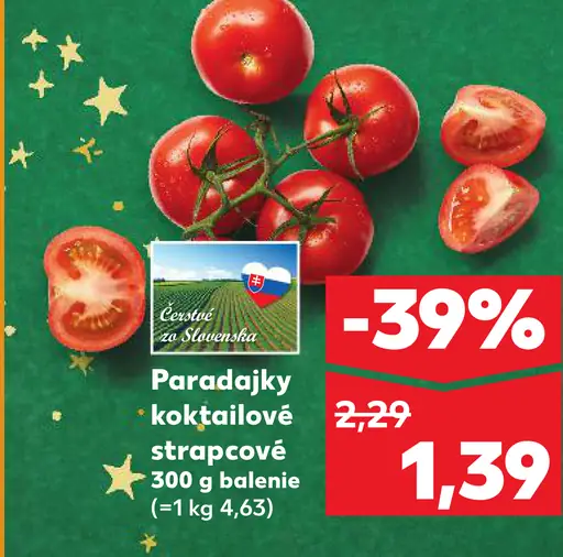 Paradajky koktailové strapcové