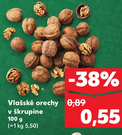 Vlašské orechy v škrupine