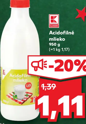 Acidofilné mlieko