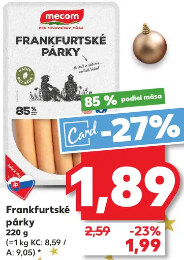 Mecom Frankfurtské párky