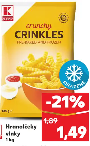 K-Classic Hranolčeky vlnky