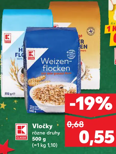 K-Classic Vločky rôzne druhy
