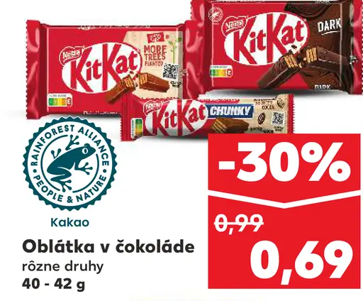 Kit Kat Oblátka v čokoláde