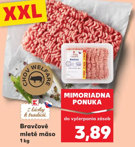 Bravčové mleté mäso