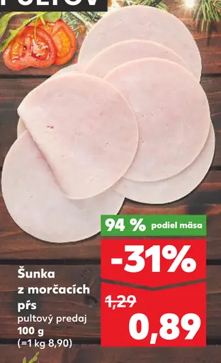 Šunka z morčacích pŕs