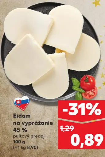 Eidam na vyprážanie 45%