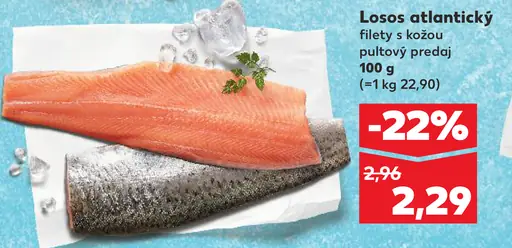 Losos atlantický filety s kožou