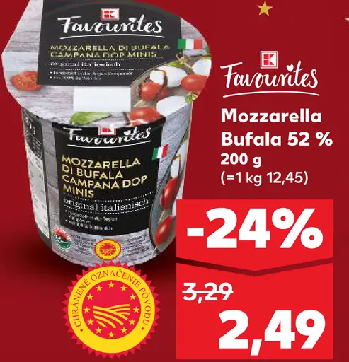 Favorites Mozzarella Bufala 52%