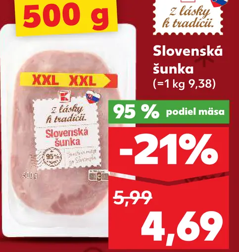 Slovenská šunka 500g