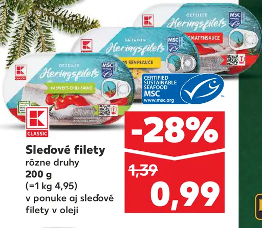 K-Classic Sledové filety