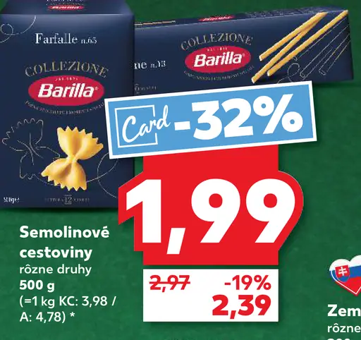 Barilla semolinové cestoviny