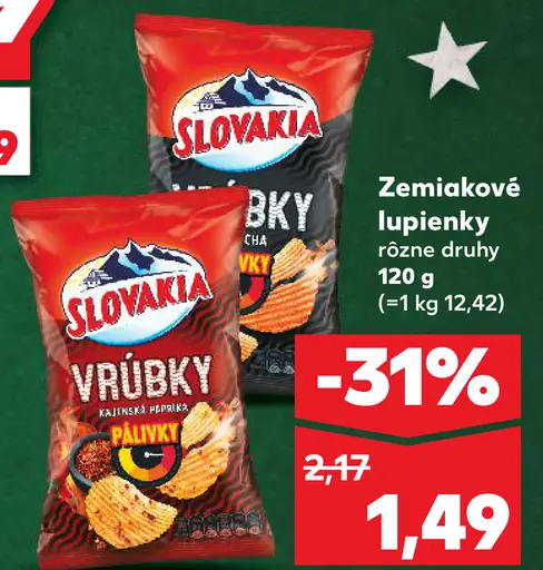 Slovakia Zemiakové lupienky Vrúbky