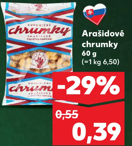 Arašídy arašidové chrumky