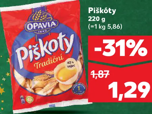 Opavia Piškóty tradiční