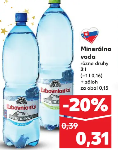 Ľubovnianka magnéziová minerálna voda