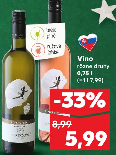 Vino biele ružové červené