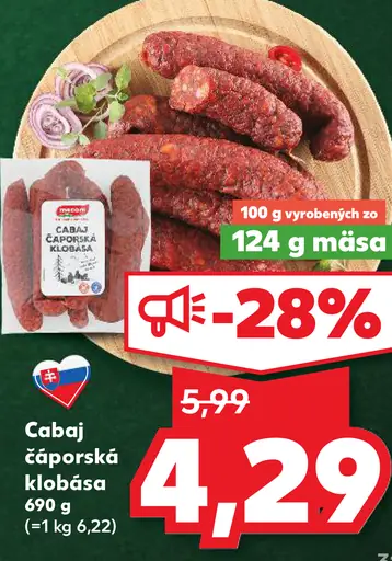 Cabaj záhorská klobása