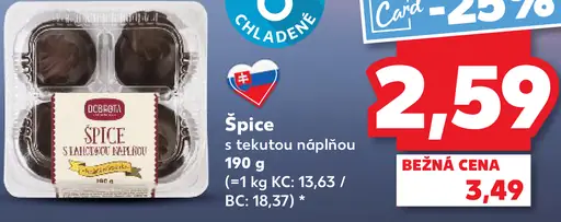 Špice s tekutou náplňou