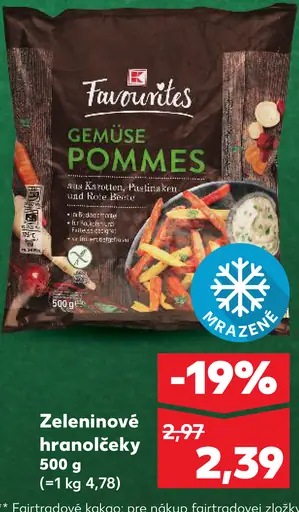 Zeleninové hranolčeky