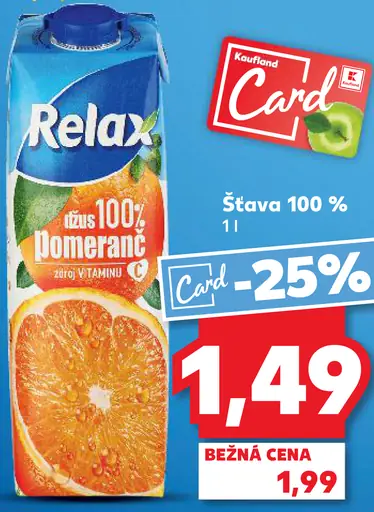 Relax Džús 100% pomaranč