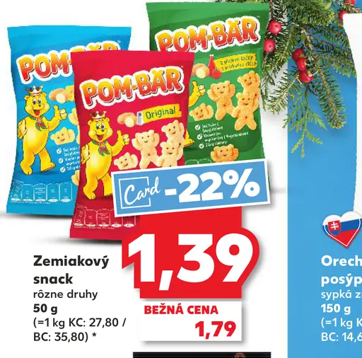 Pombär zemiakový snack