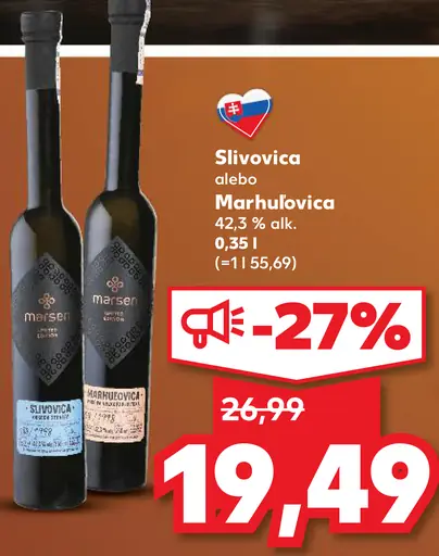 Marsen Slivovica alebo Marhuľovica