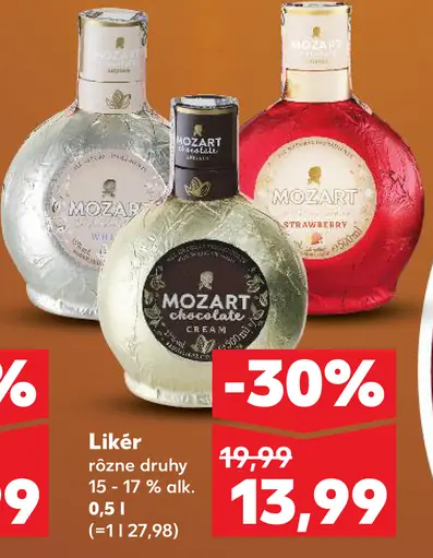 Mozart Likér rôzne druhy